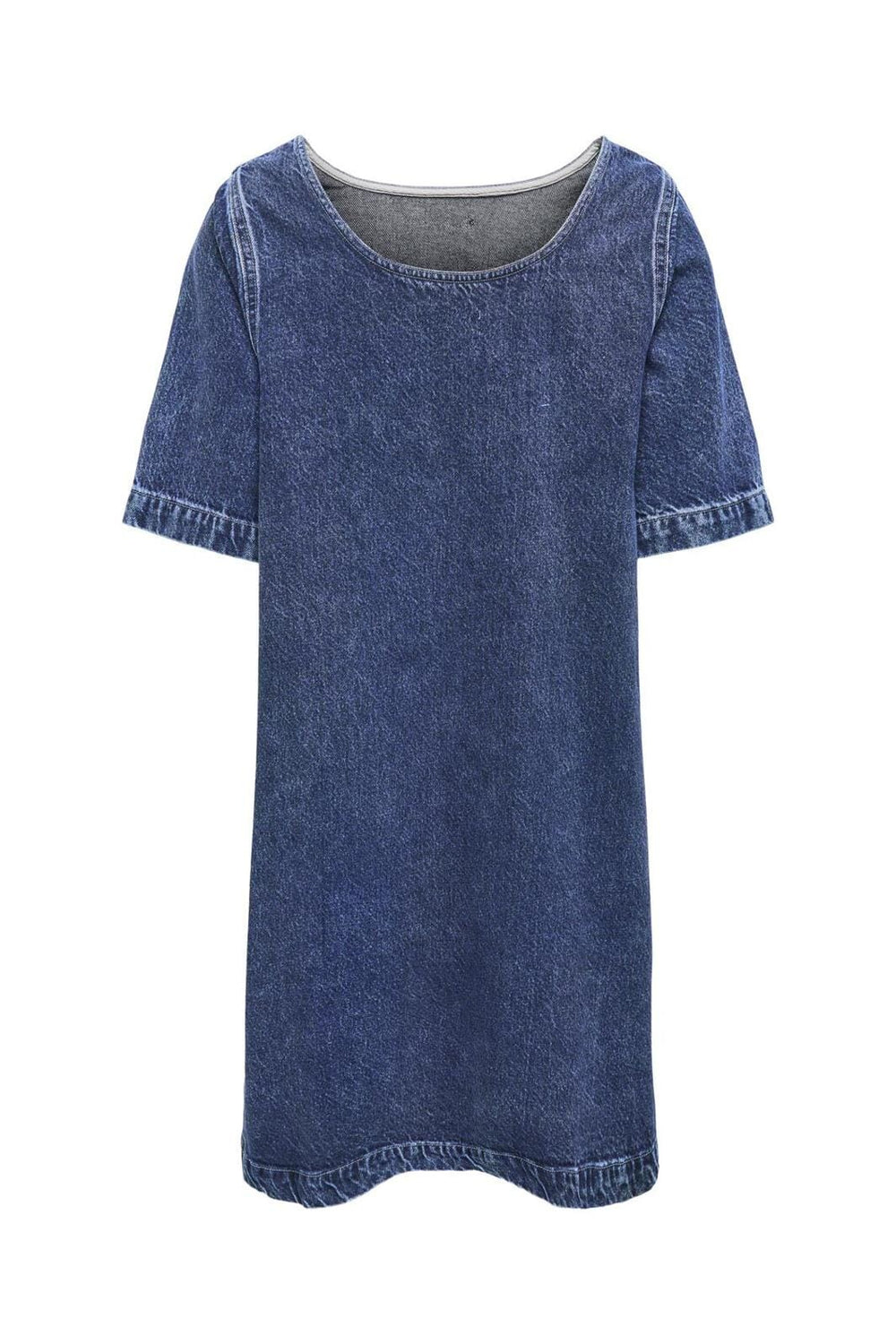 Only - Onlgigi S/S A-Shape Dress Azg 15339026 - 4859944 - Medium Blue Denim