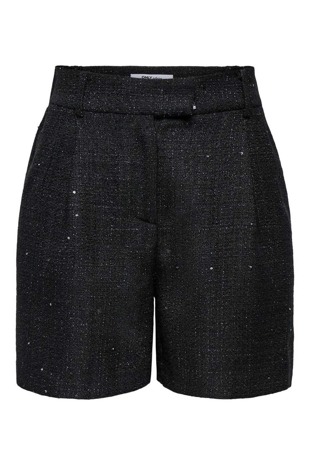 Only - Onlinda Life Sequin Boucle Shorts Tlr - 4857584 Black Sequin