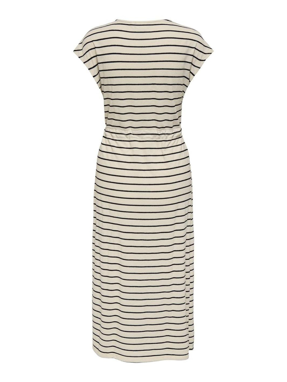 Only - Onljana S/S O-Neck Dress Swt - 4774968 Cloud Dancer Black