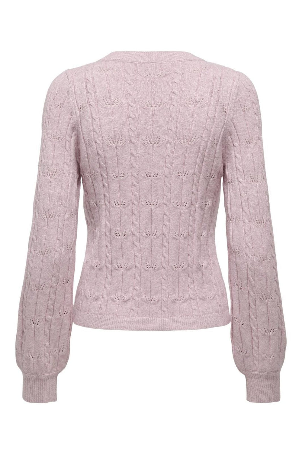 Only - Onlkatia Ls Structure O-Neck Pull Cc Knt - 4884484 Burnished Lilac Melange