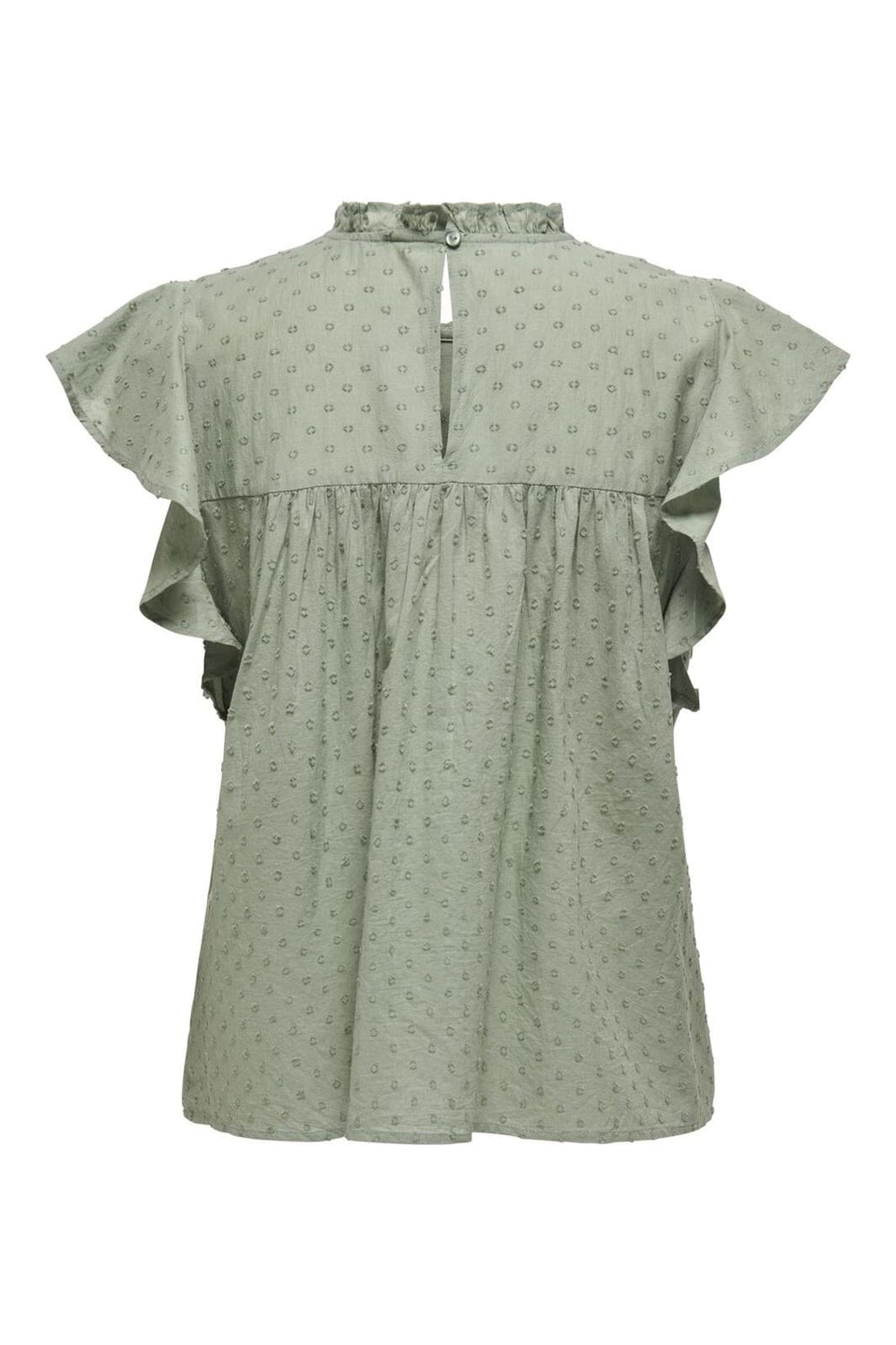 Only - Onlkatti S/S Dobby Top 15337637 - 4652136 - Hedge Green