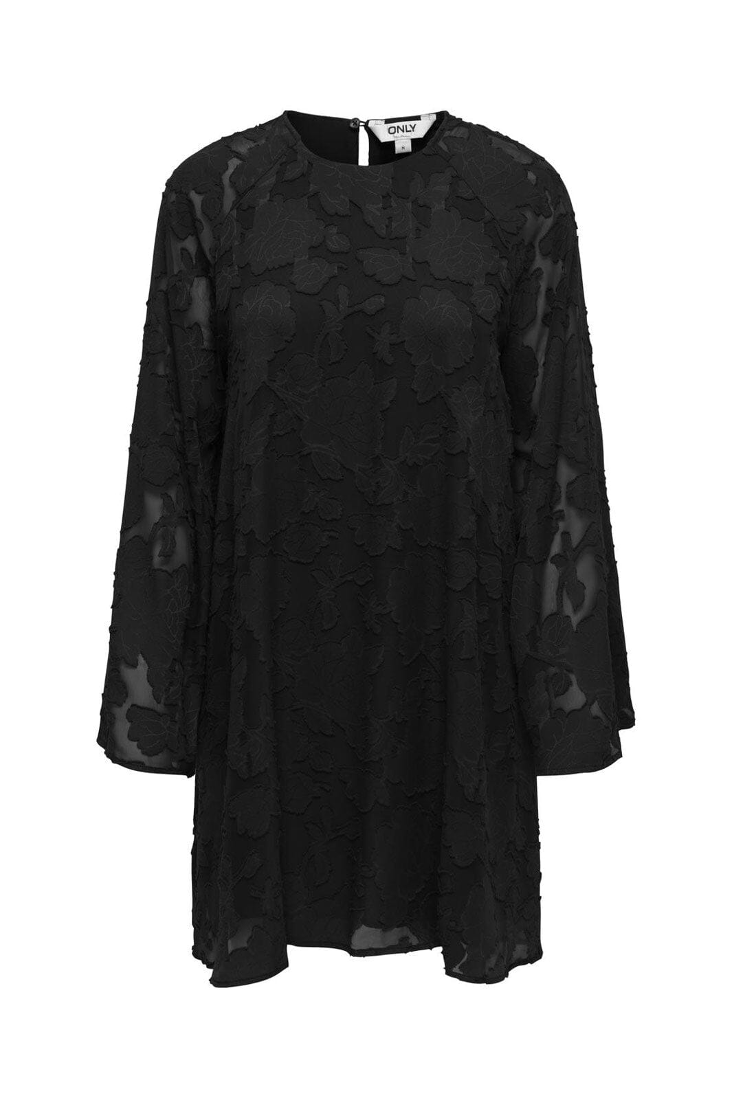 Only - Onllailani Ls Jaquard Dress - 4933765 Black