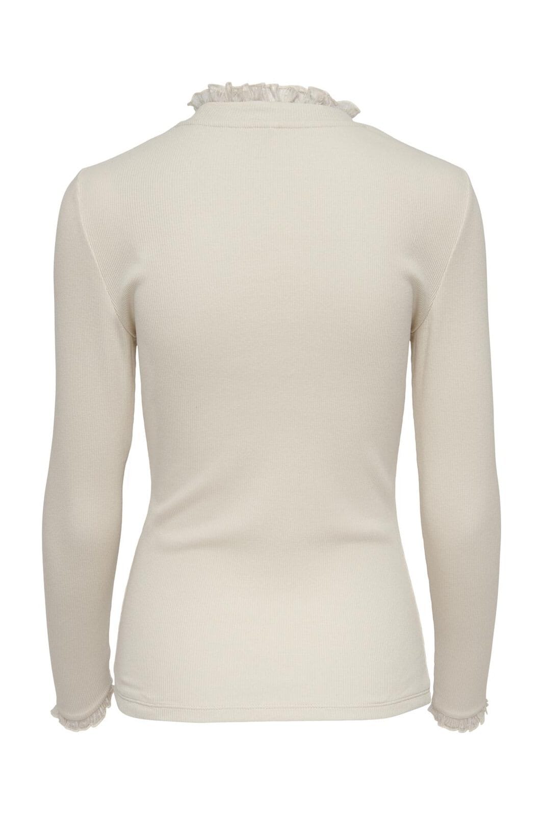 Only - Onlleslie L/S Lace Mix Top - 4071079 Birch