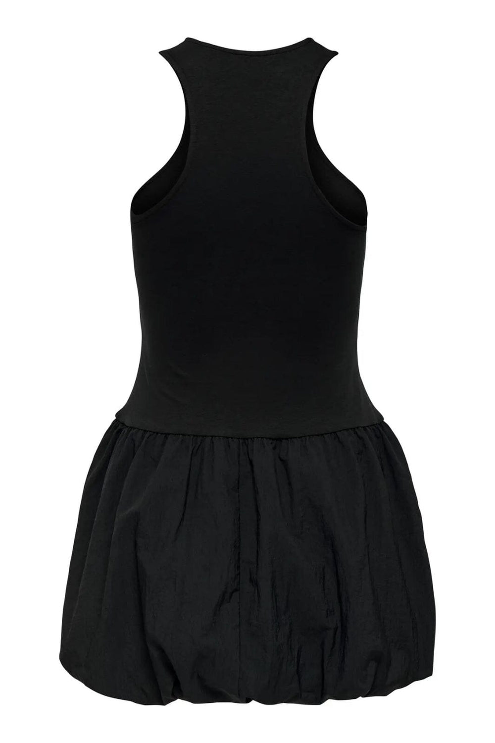 Only - Onllia S/L Ballon Mix Short Dress - 4772878 Black