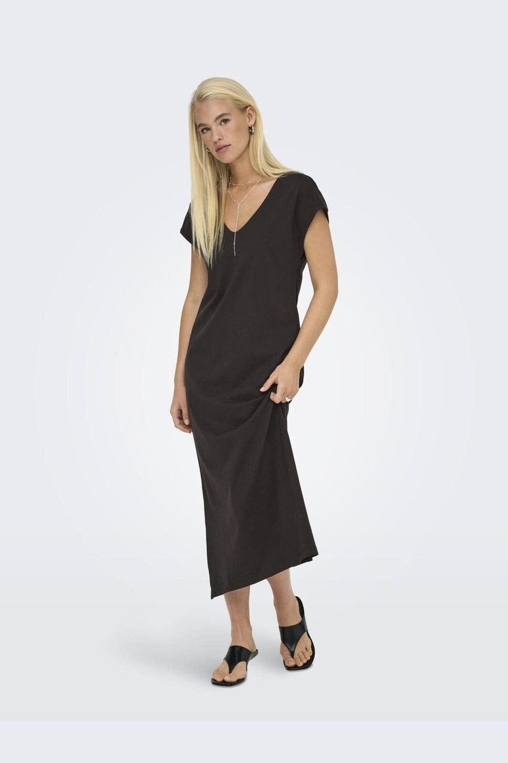 Only - Onlmara S/S Dress - 4886252 Chocolate Torte