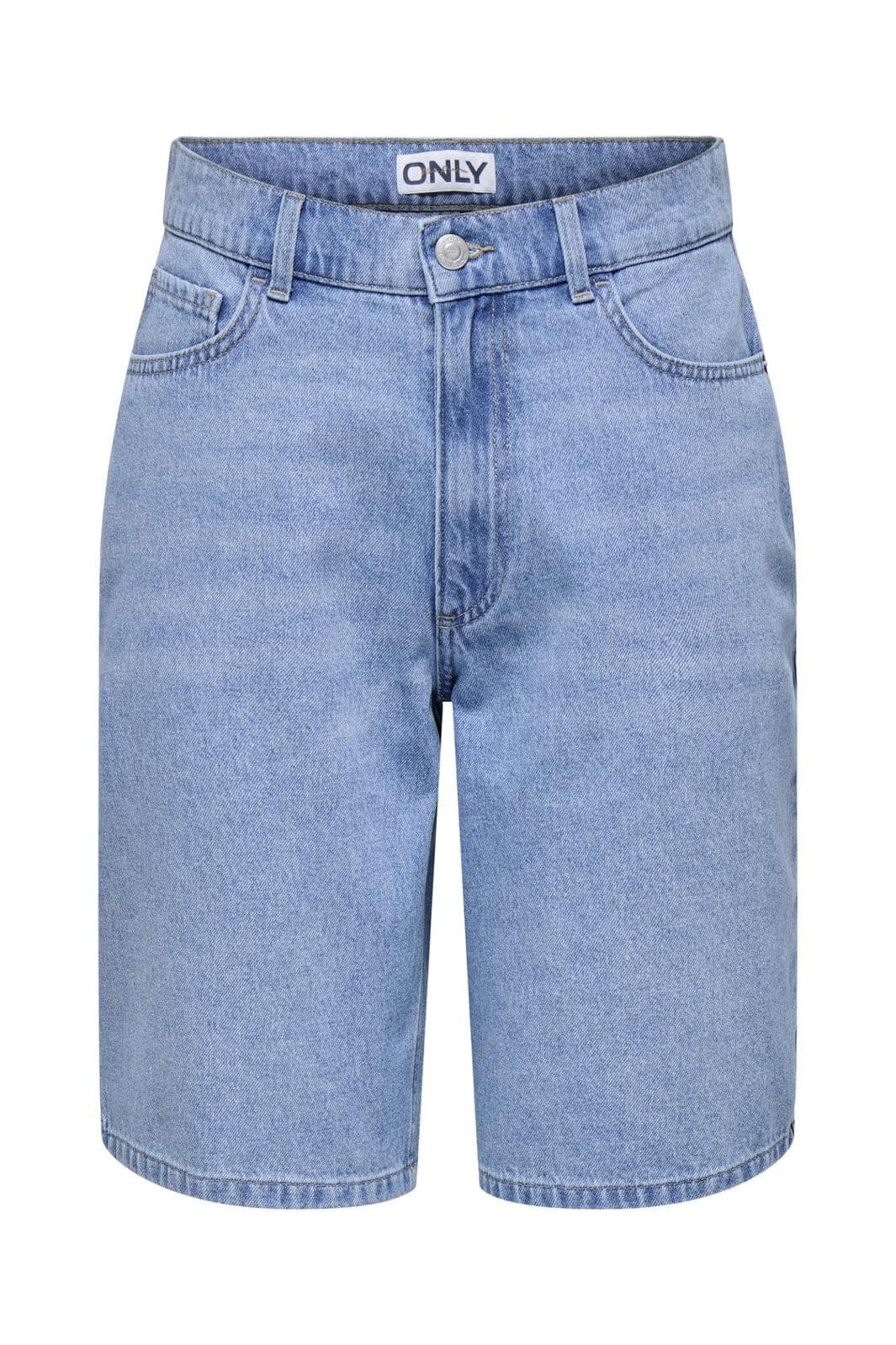 Only - Onlmerla Long Shorts Akm Moch - 4797726 Light Blue Denim