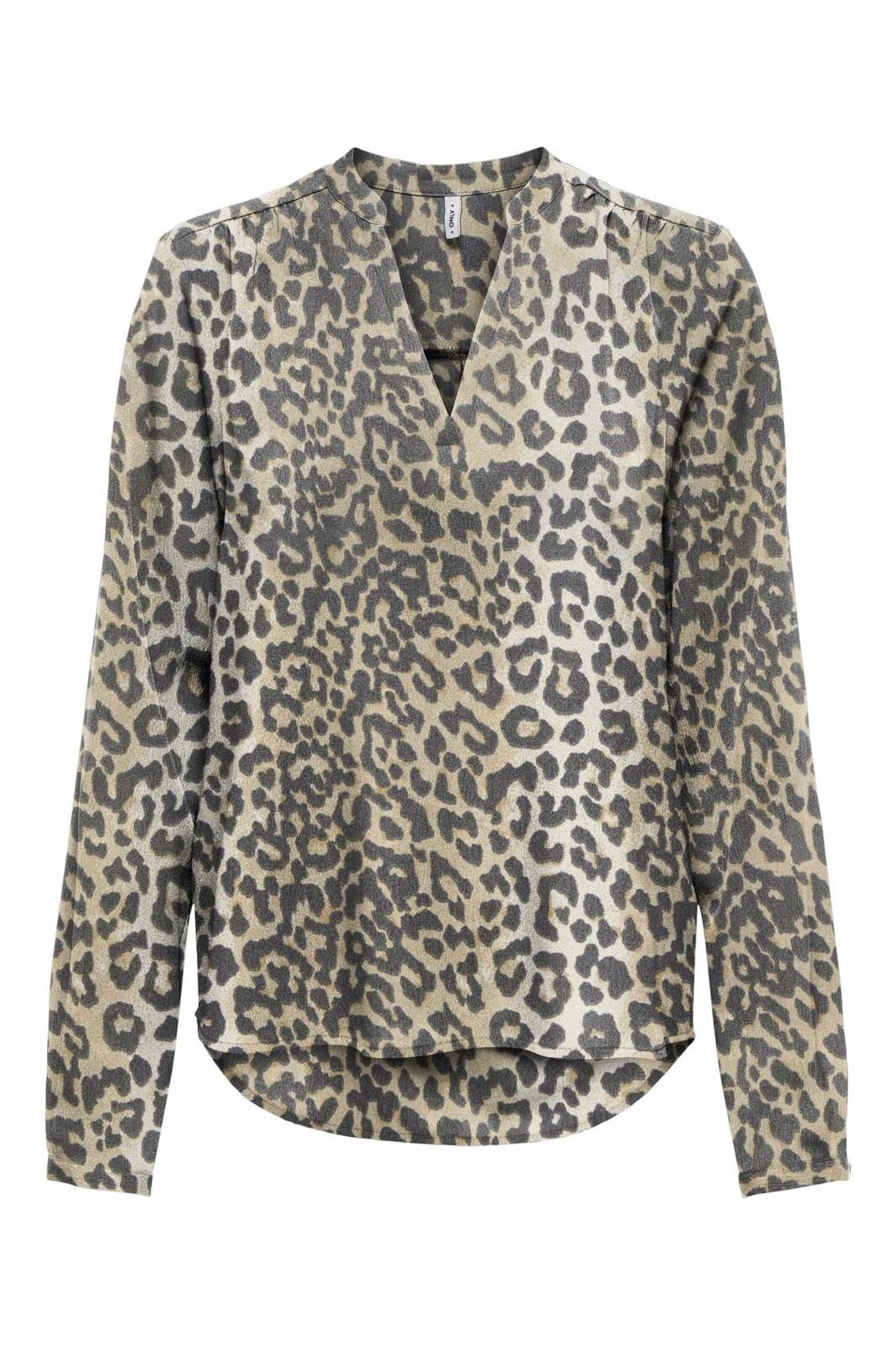 Only - Onlnova Life Elite L/S Josie Top - 4746275 Timber Wolf 631 Wildlife