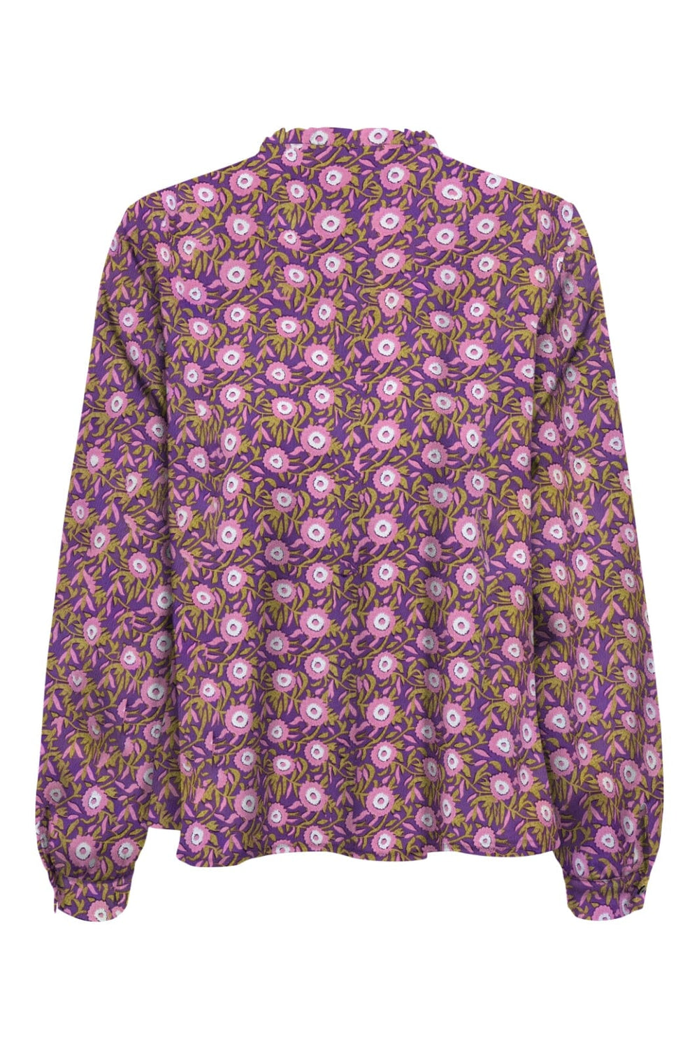 Only - Onlnova Life Vis L/S Monica Top - 4855006 Amaranth Purple 710 Sunset Bloom Toppe
