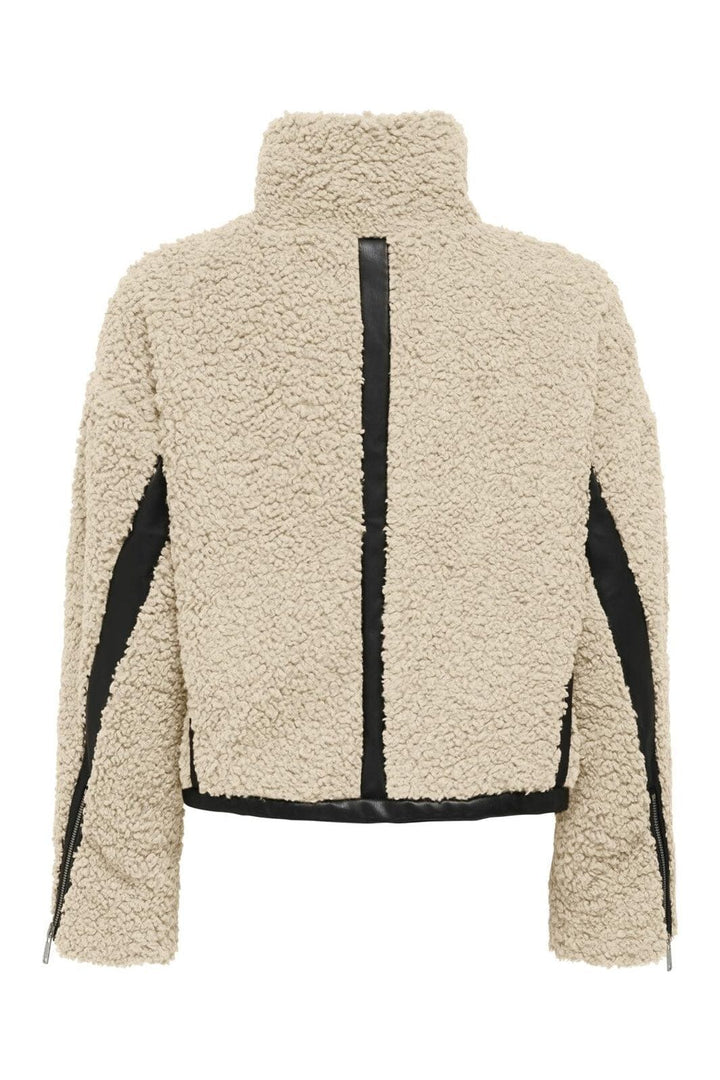 Only - Onlpatti Life Teddy Short Jacket Cc - 4852549 Birch