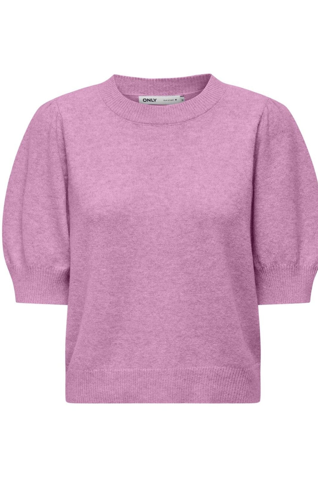 Only - Onlrica Life 2/4 Pullover Knt - 4583280 Pastel Lavender W. Melange Strikbluser
