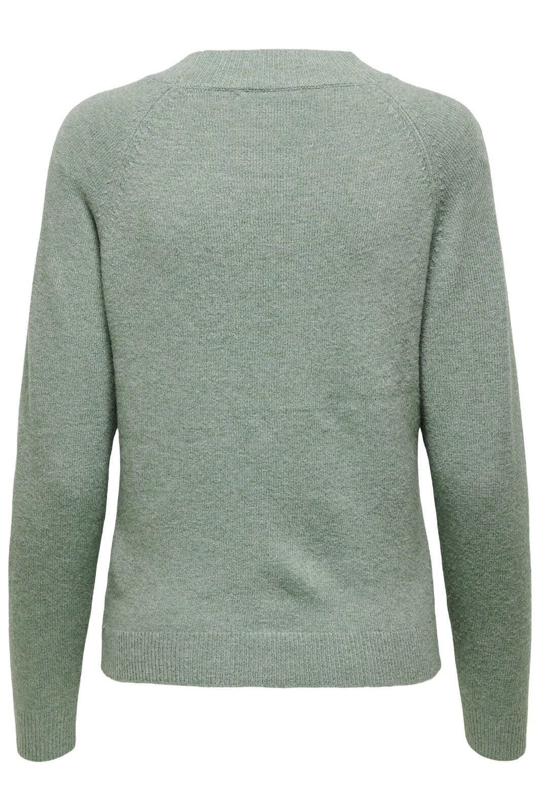 Only - Onlrica Life L/S Pullover Knt - 3601186 Chinois Green White Melange Strikbluser