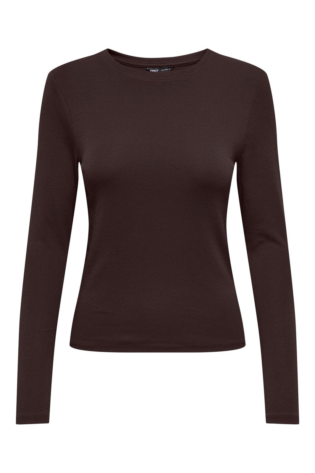 Only - Onlriley O-Neck L/S Top - 4972052 Black Coffee