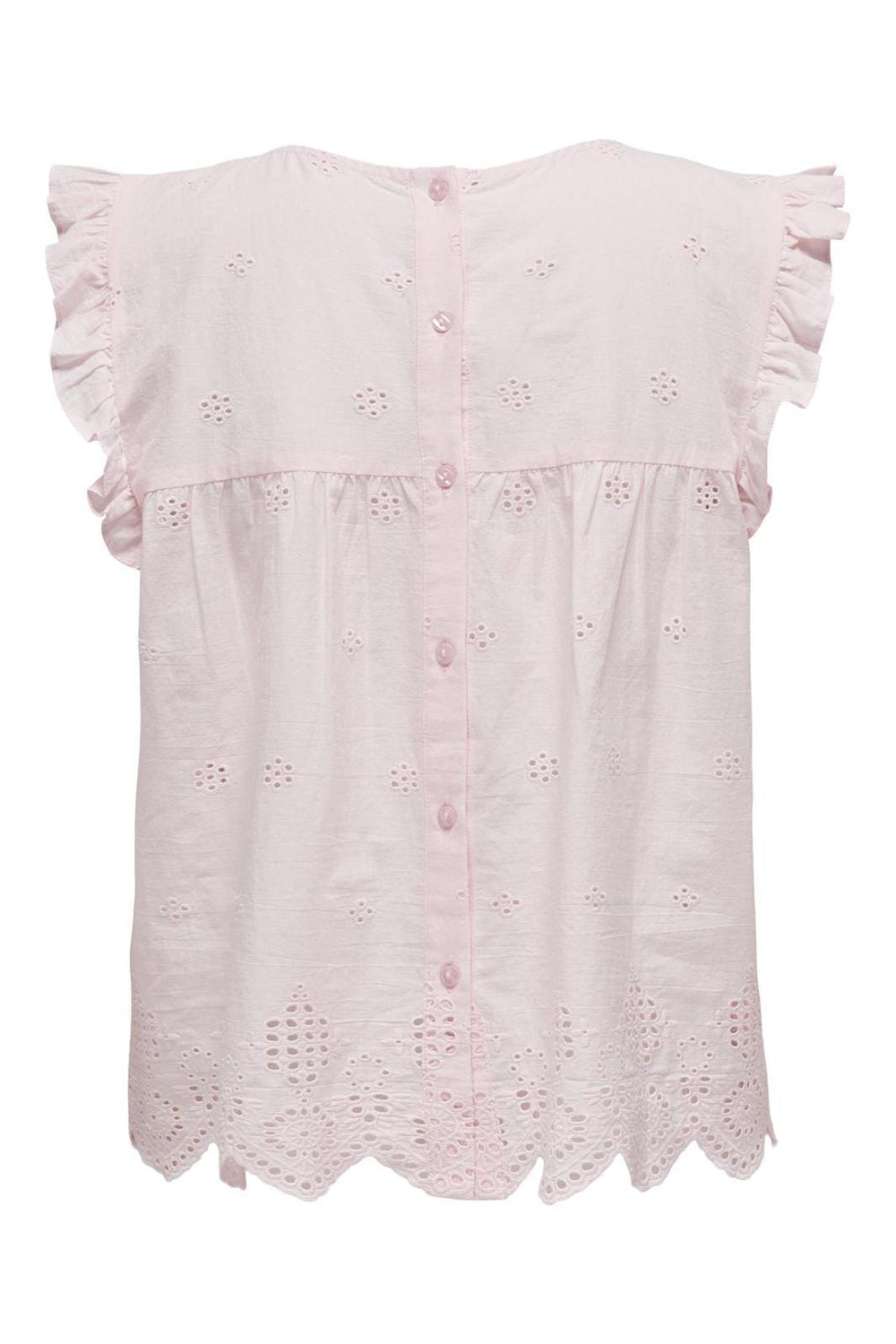 Only - Onlsilla Life S/L Frill Top 15213398 - 4678351 - Cradle Pink