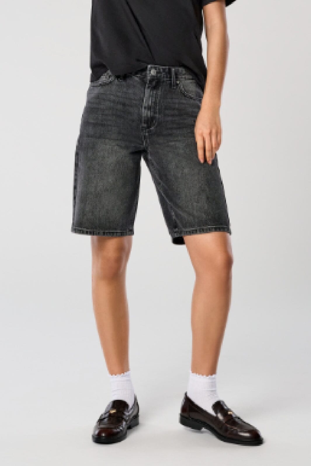 Only - Onlsonny Wide Shorts 15256709 - 4731041 - Washed Black Shorts