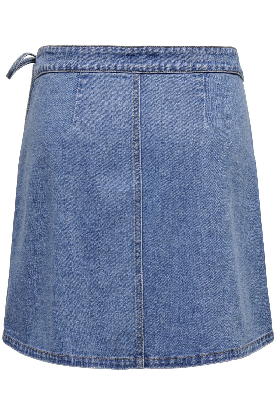 Only - Onlvilla Wrap Tie Skirt Gua - 4550180 Light Blue Denim Nederdele