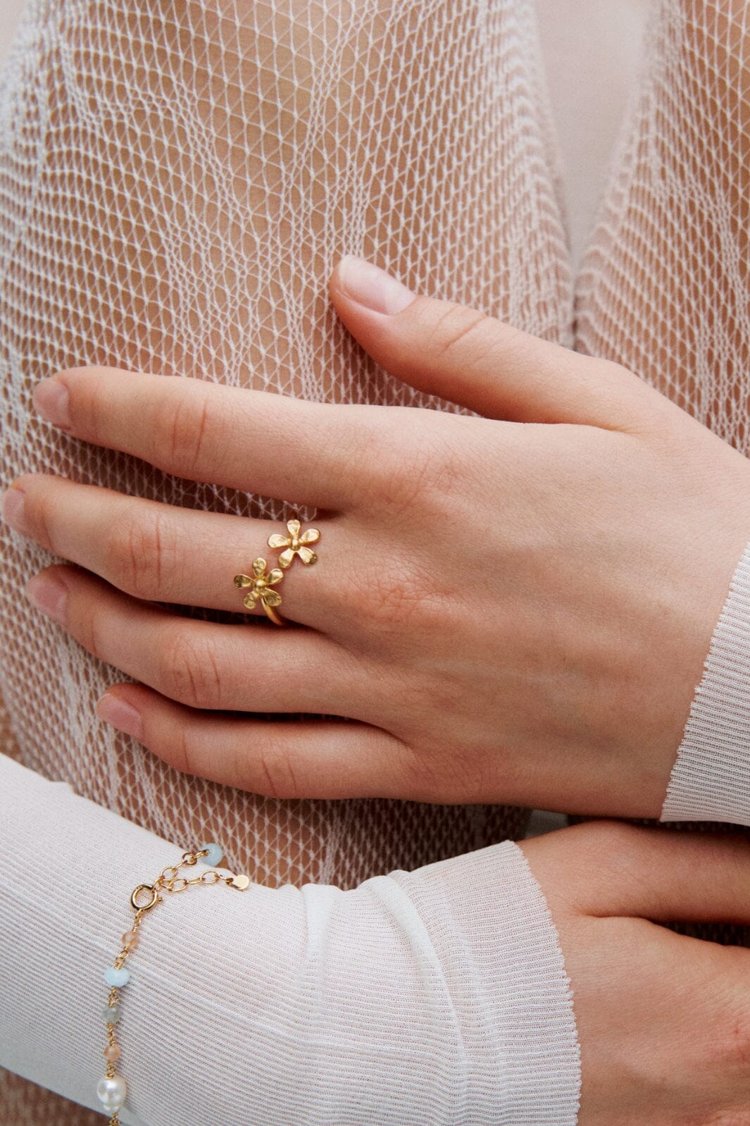 Pernille Corydon - Wild Poppy Ring r-364-gp Ringe