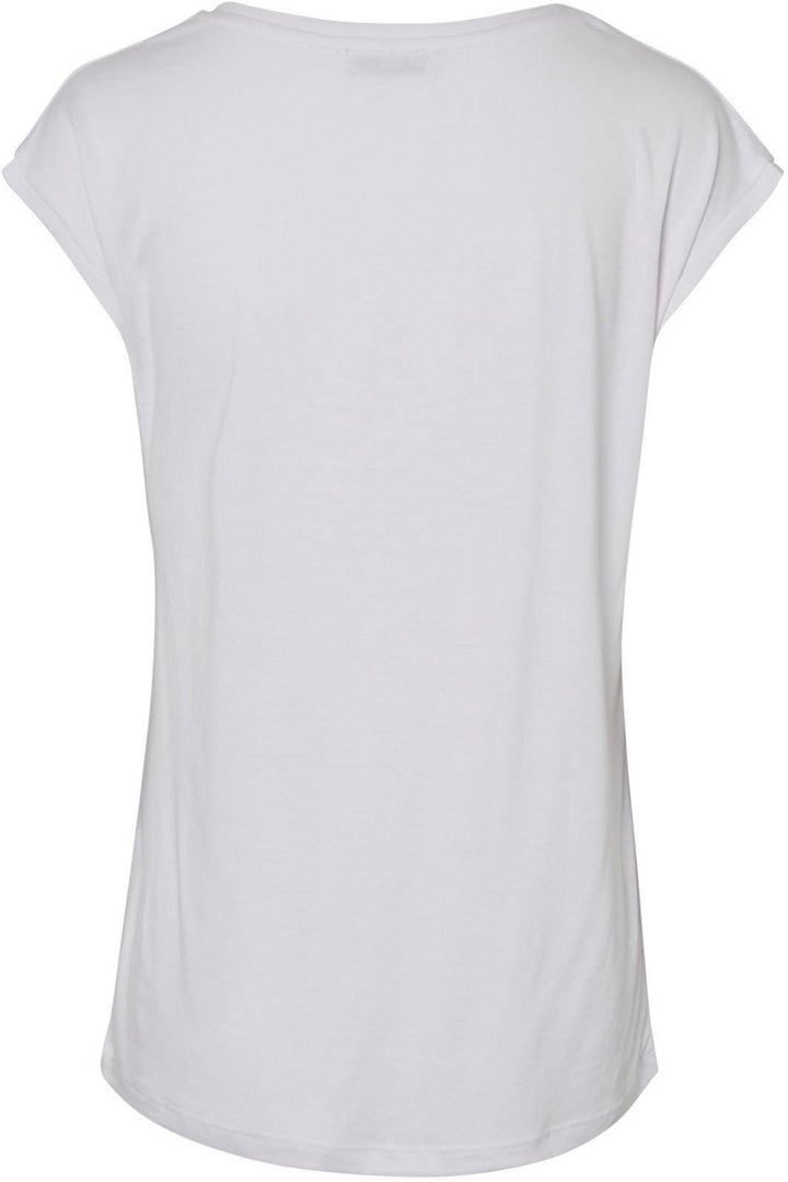 PIECES - Amala Tee - Bright White Toppe