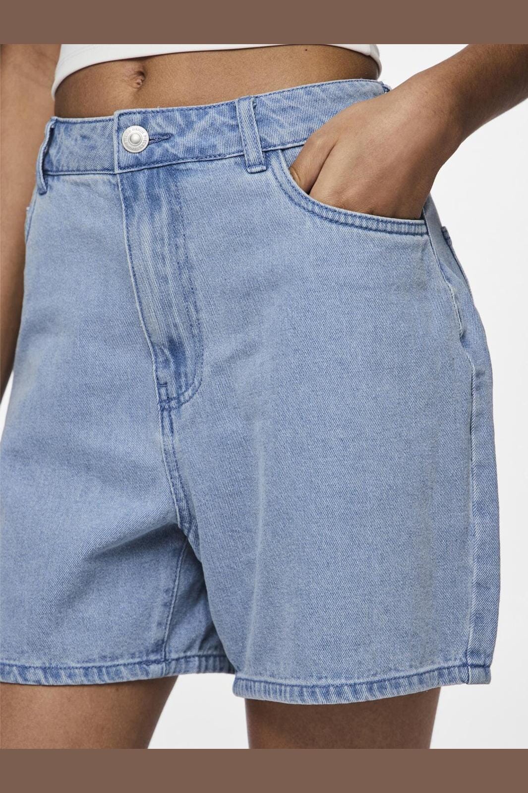 Pieces - Pcabbi Shorts - 4612794 Light Blue Denim