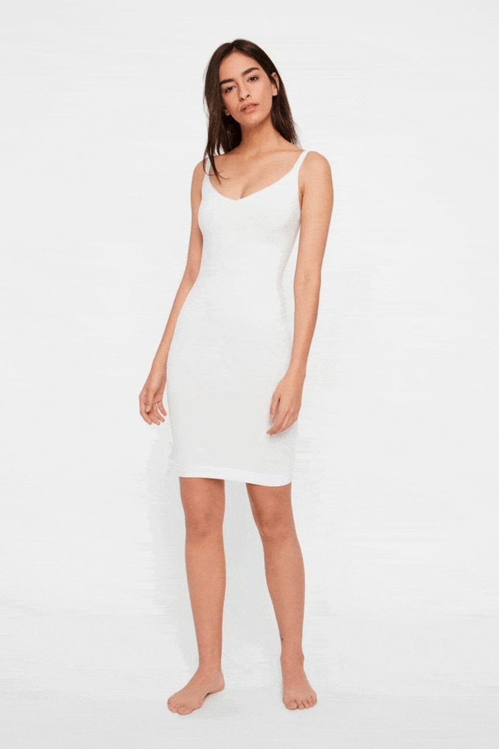 Pieces - Pcballroom Long Singlet - White Toppe