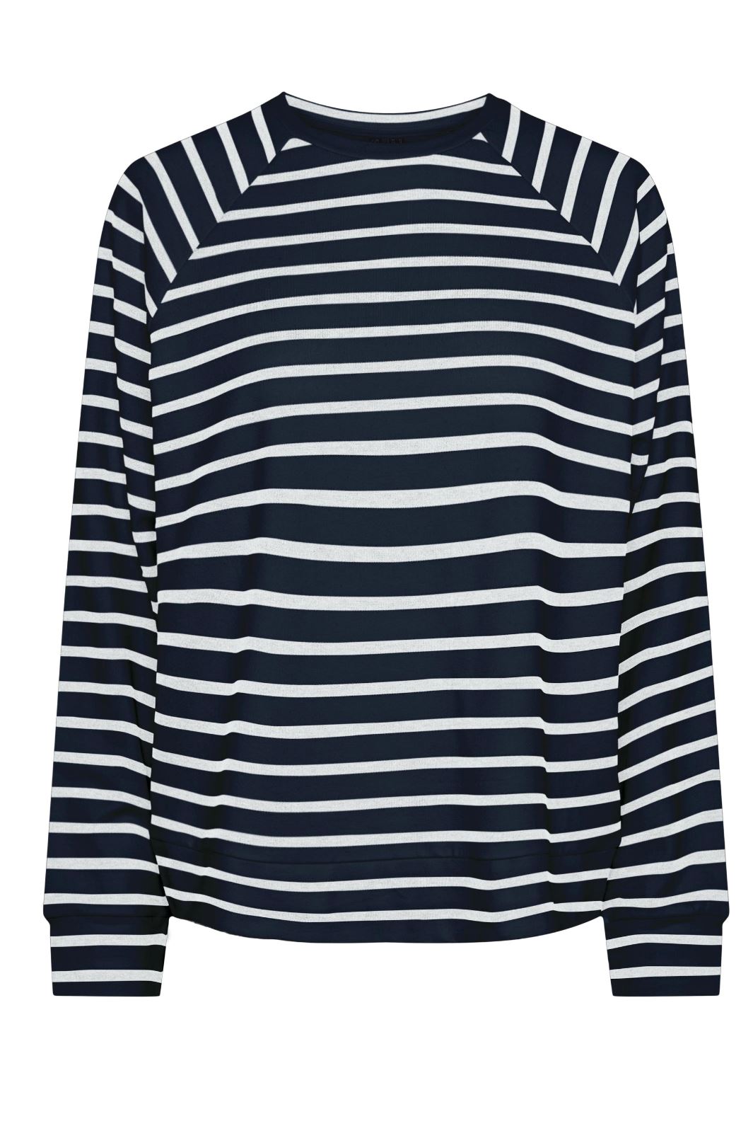 Pieces - Pcbibi Ls O-Neck Top - 4428906 Navy Blazer CLOUD DANCER Bluser