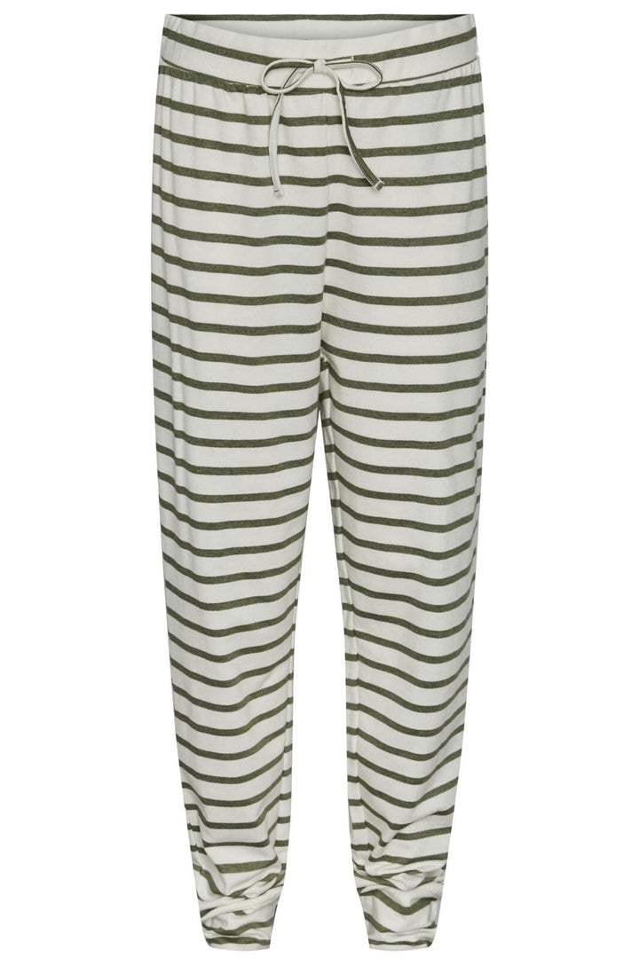 Pieces - Pcbibi Pant - 4428917 Deep Lichen Green CLOUD DANCER Bukser