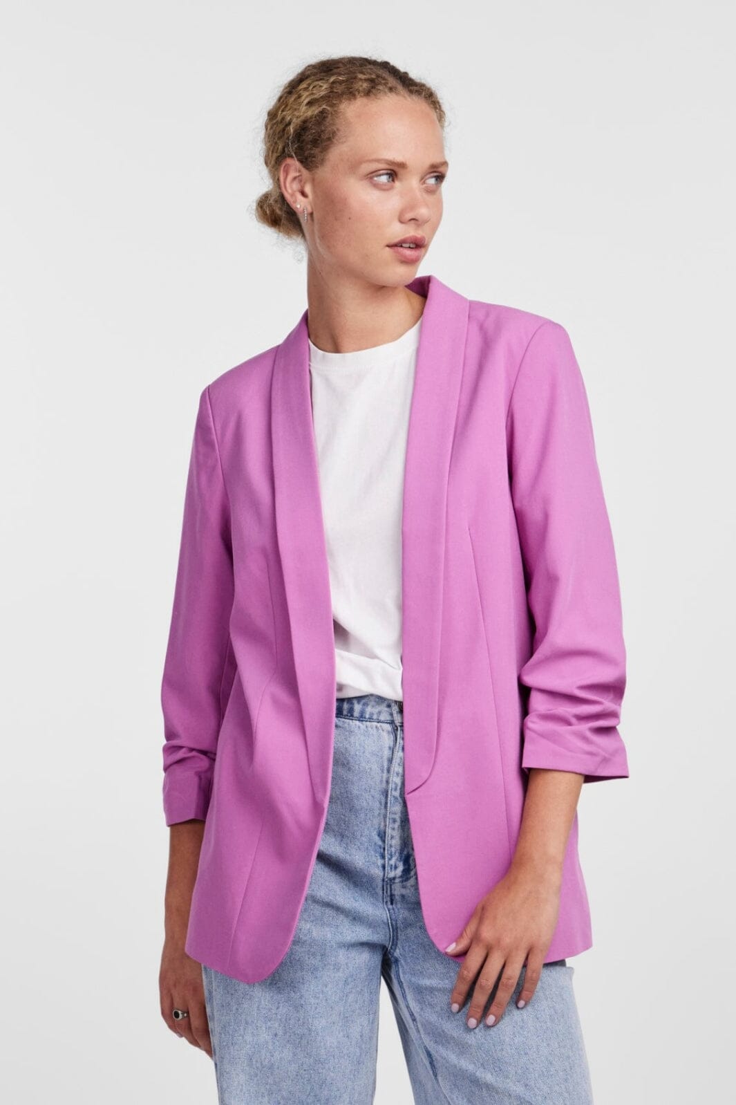 Pieces - Pcboss 3/4 Blazer - 4251275 Radiant Orchid Blazere