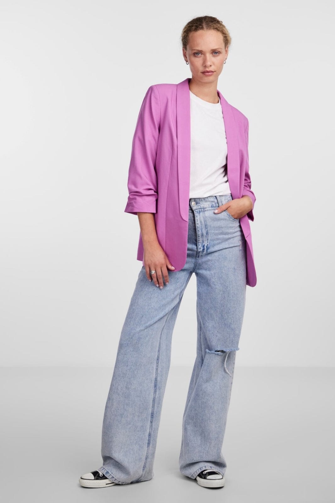 Pieces - Pcboss 3/4 Blazer - 4251275 Radiant Orchid Blazere