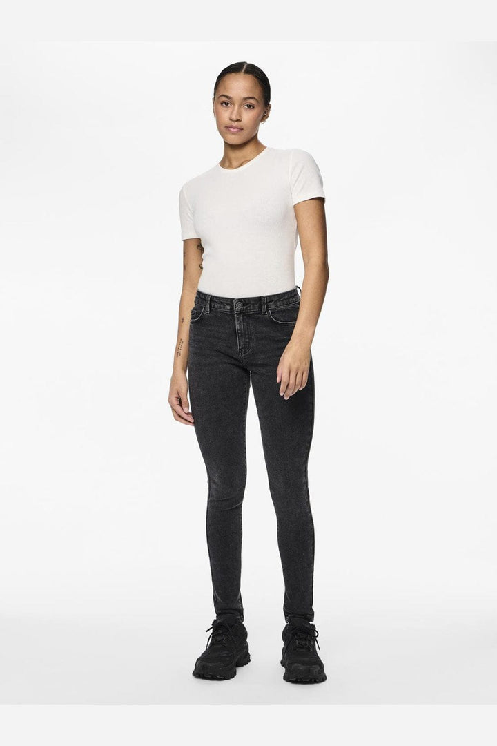 Pieces - Pcdana Skinny Jeans Dg202 - 4591480 Dark Grey Denim