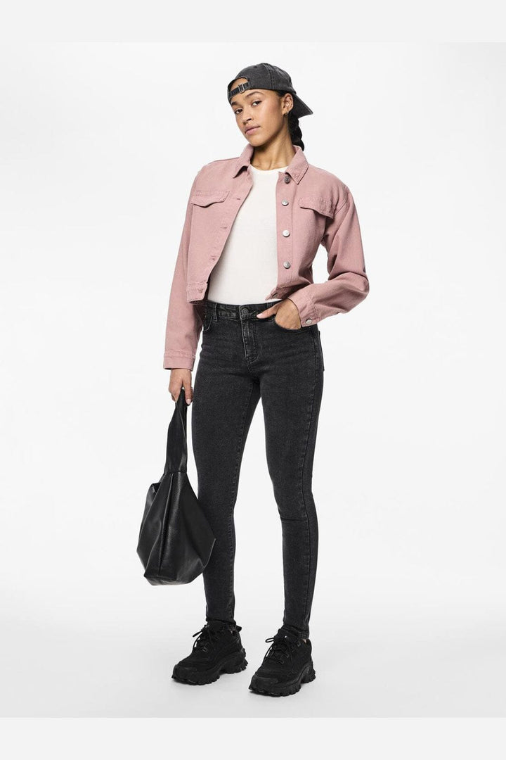 Pieces - Pcdana Skinny Jeans Dg202 - 4591480 Dark Grey Denim