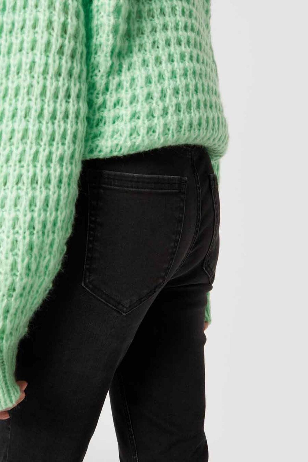 PIECES - Delly Skn MW Jeans - Black Jeans