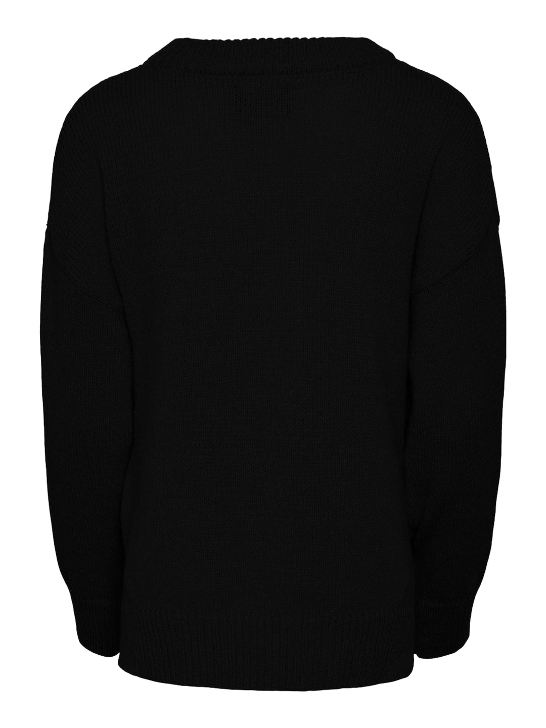 Pieces - Pcdrue Ls Knit - 4572638 Black Birch Another Strikbluser