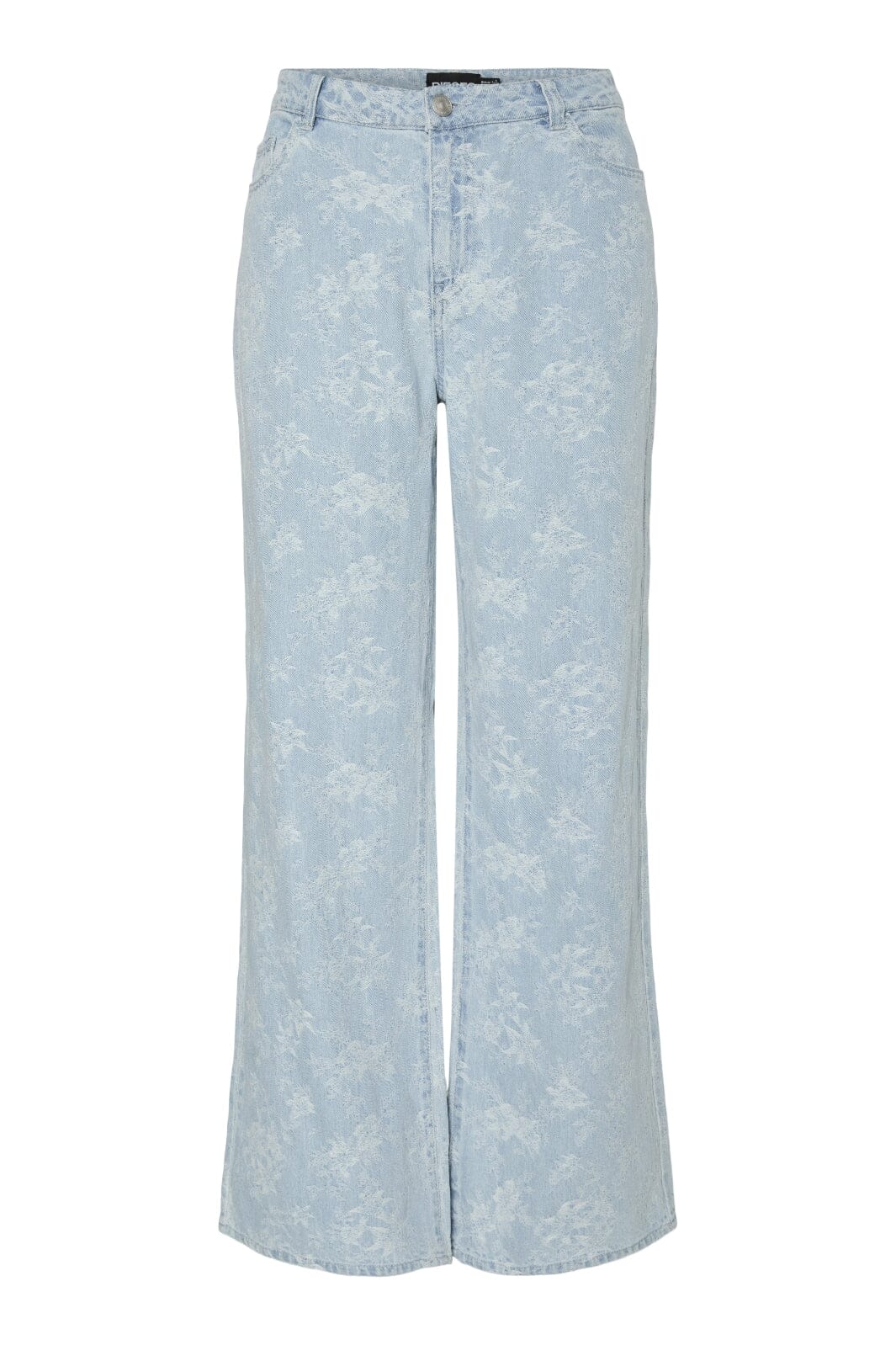 Pieces - Pcfeline Wide Denim Jeans - 4777281 Light Blue Denim
