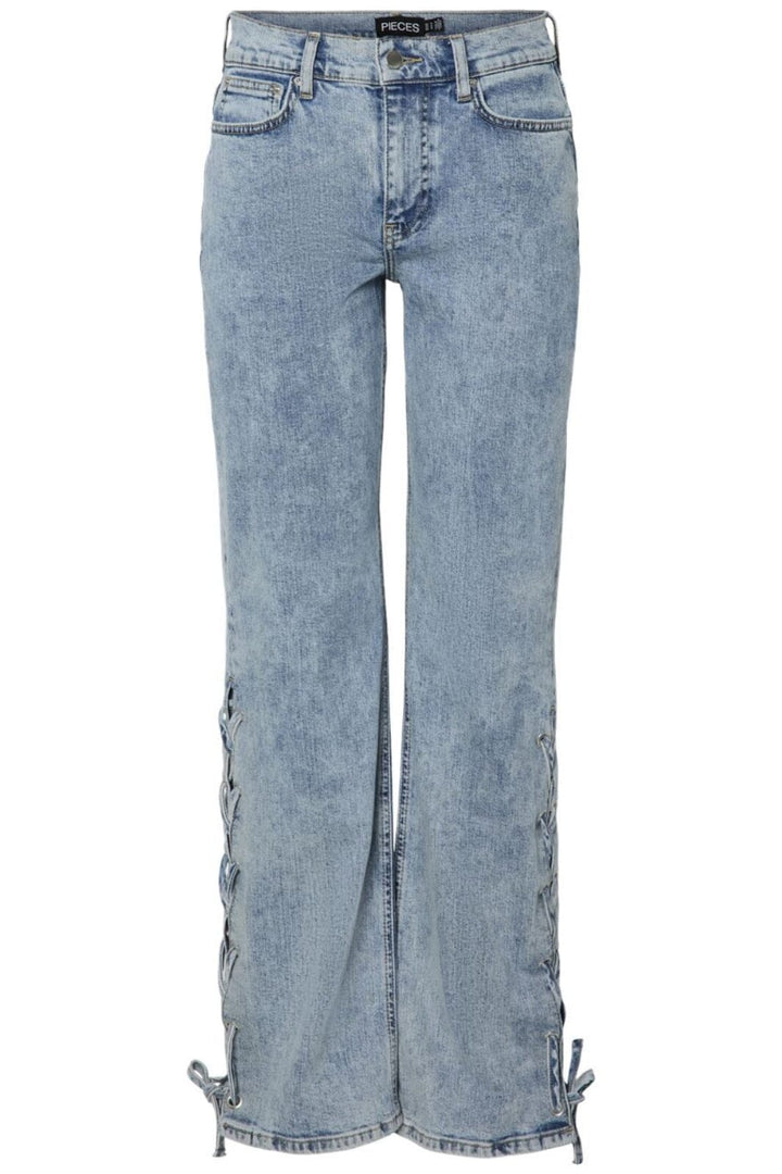 Pieces - Pcfenda Straight Denim Jeans Fsy - 4746907 Light Blue Denim Jeans