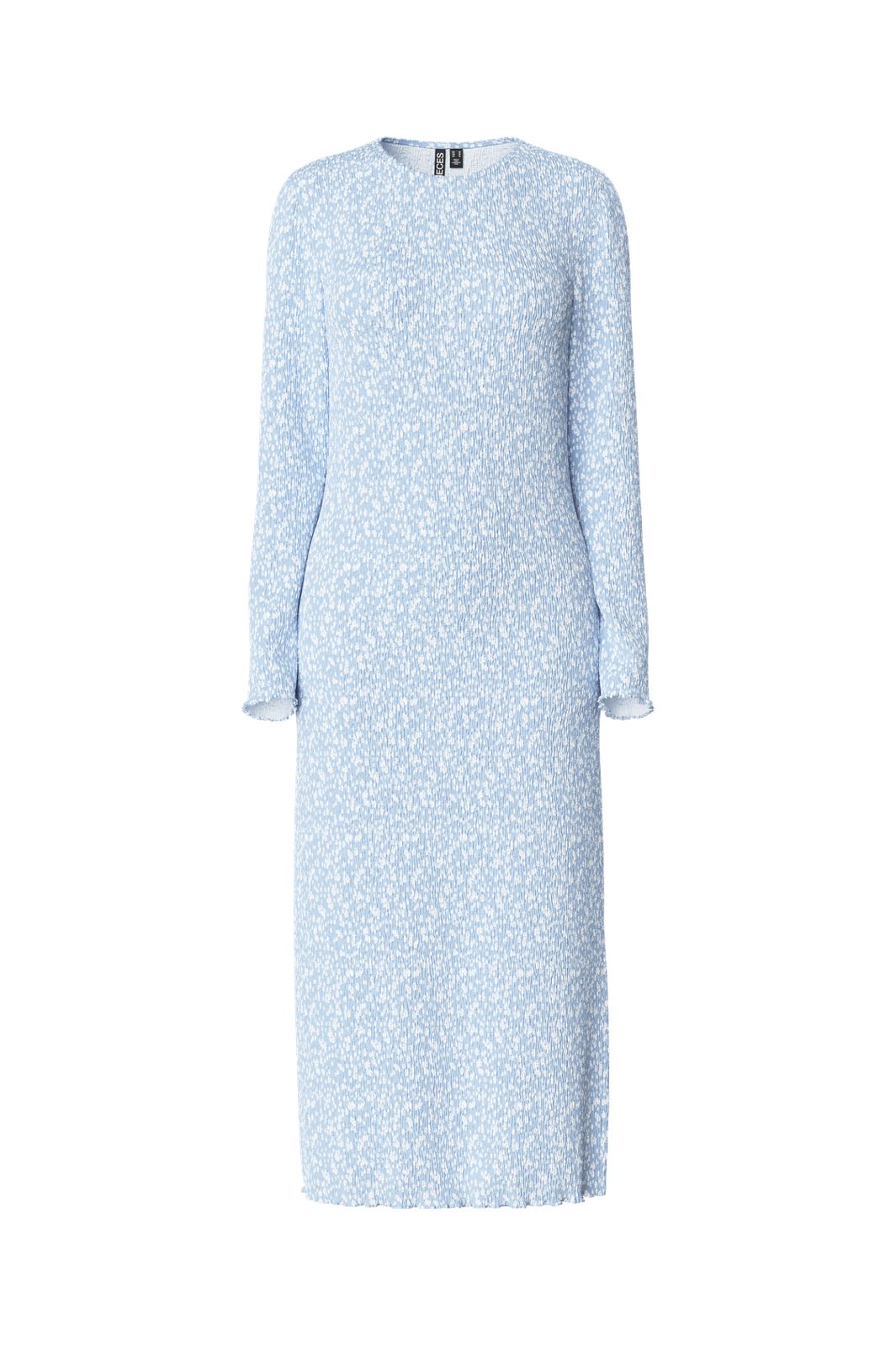 Pieces - Pcflora Ls Midi Dress - 4640495 Cashmere Blue Flower