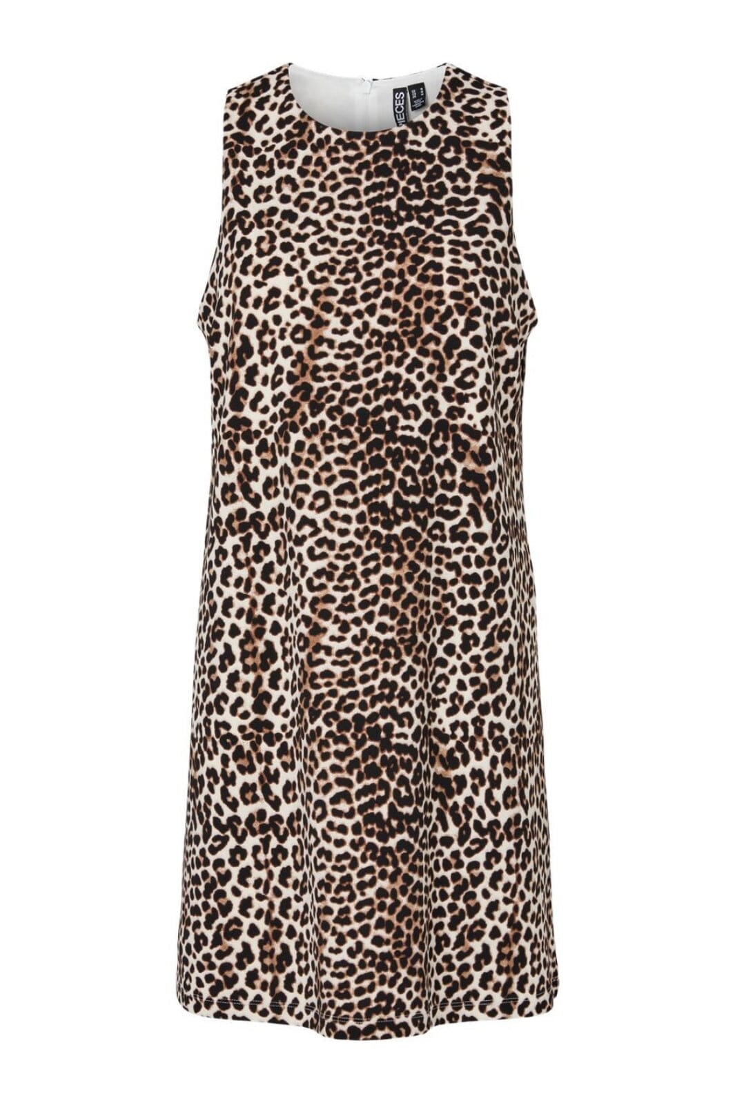 Pieces - Pcjosella Sl O-Neck Short Dress - 4866901 Black Leo