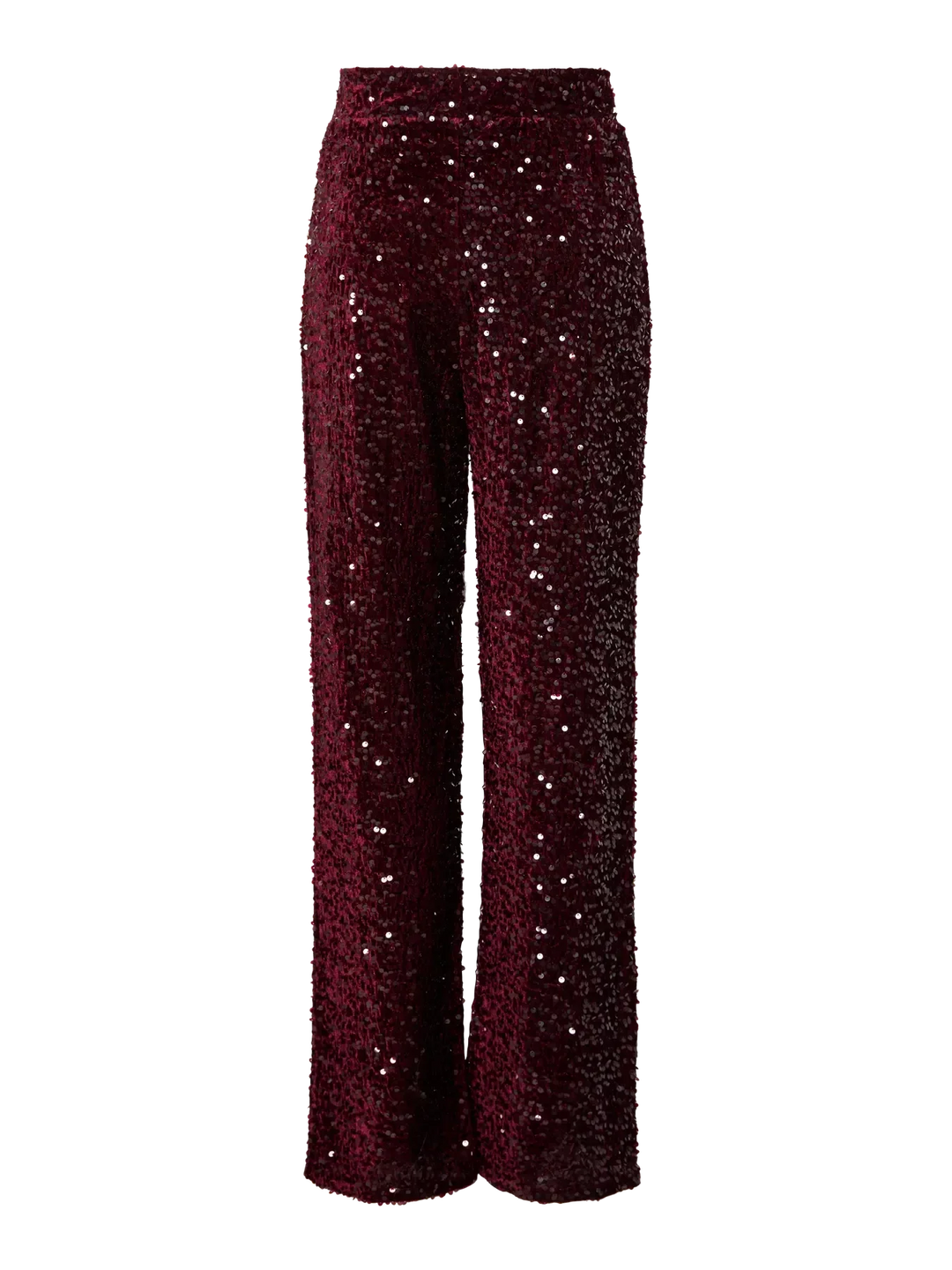 Pieces - Pckam Wide Pant - 4859162 Tawny Port Tawney Port Sequins Bukser