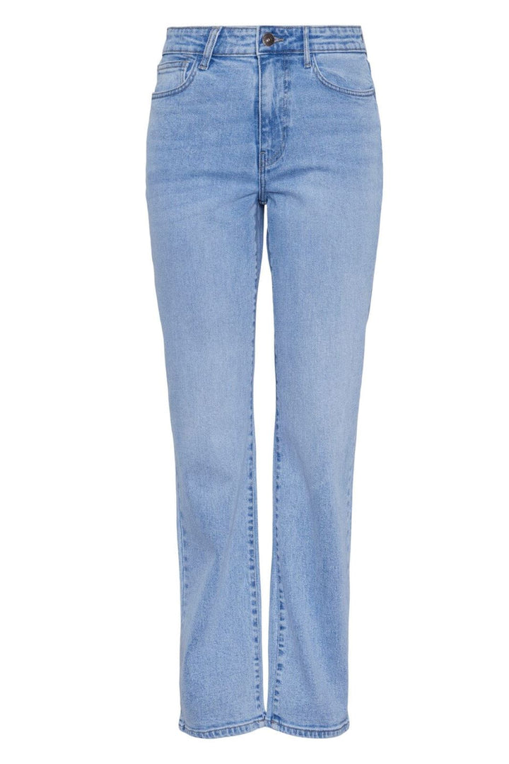 Pieces - Pckelly Straight Jeans Lb302 - 4438668 Light Blue Denim Jeans