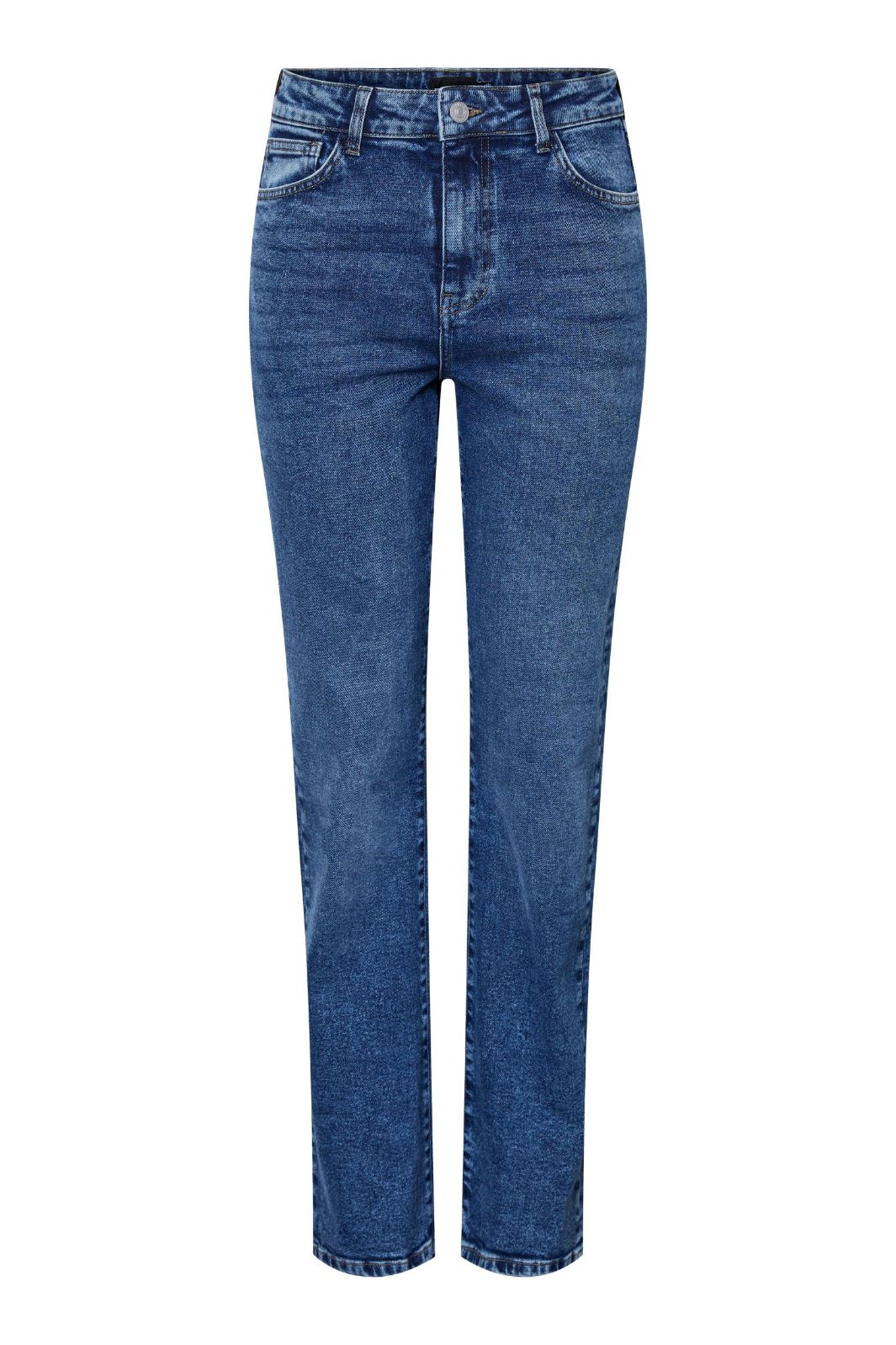Pieces - Pckelly Straight Jeans Mb402 - 4421713 Medium Blue Denim Jeans