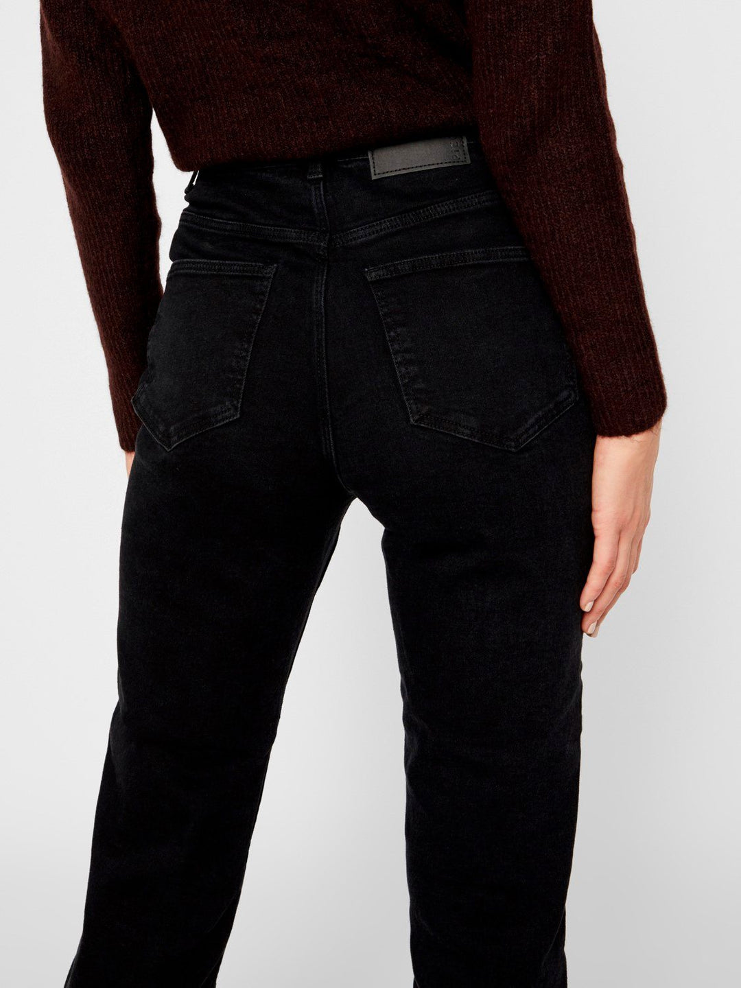 Pieces - PcKesia Mom HW Ank. Jeans NOOS - Black Denim Jeans