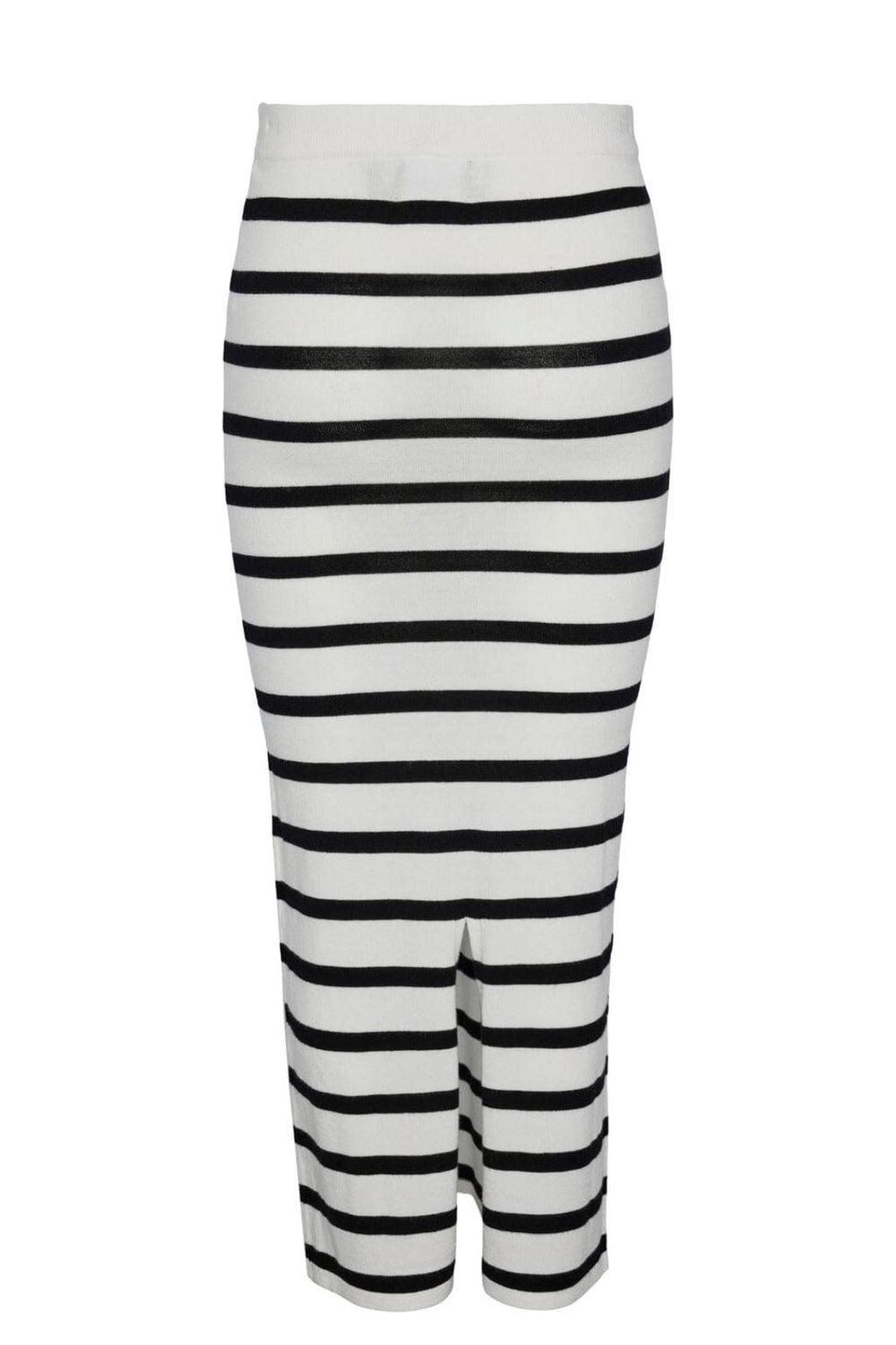 Pieces - Pcmikala Ankle Skirt Pa - 4439301 Cloud Dancer Black Nederdele