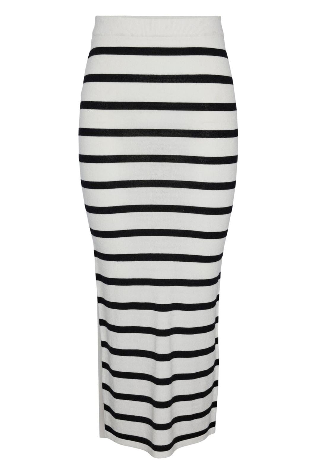 Pieces - Pcmikala Ankle Skirt Pa - 4439301 Cloud Dancer Black Nederdele