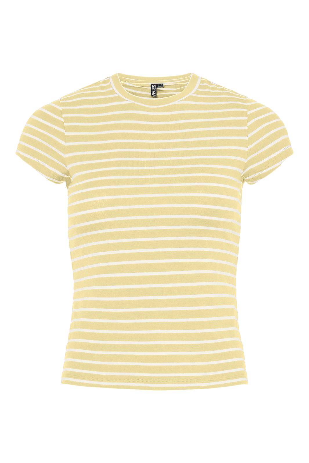 Pieces - Pcmonique Cap Sleeve Tee - 4944919 French Vanilla Coconut Milk