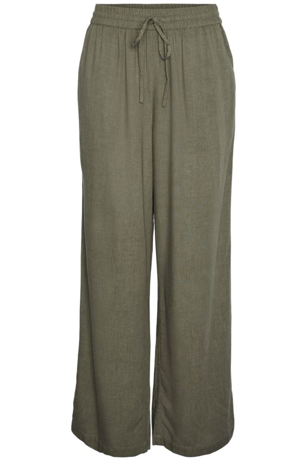 Pieces - Pcpia Wide Pants - 4476660 Deep Lichen Green Bukser