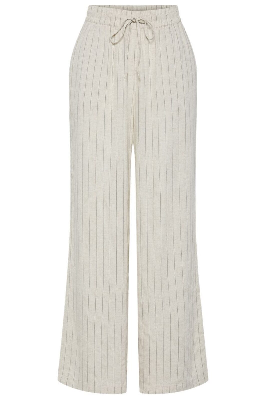 Pieces - Pcpia Wide Pants - 4764582 Birch Black Bukser