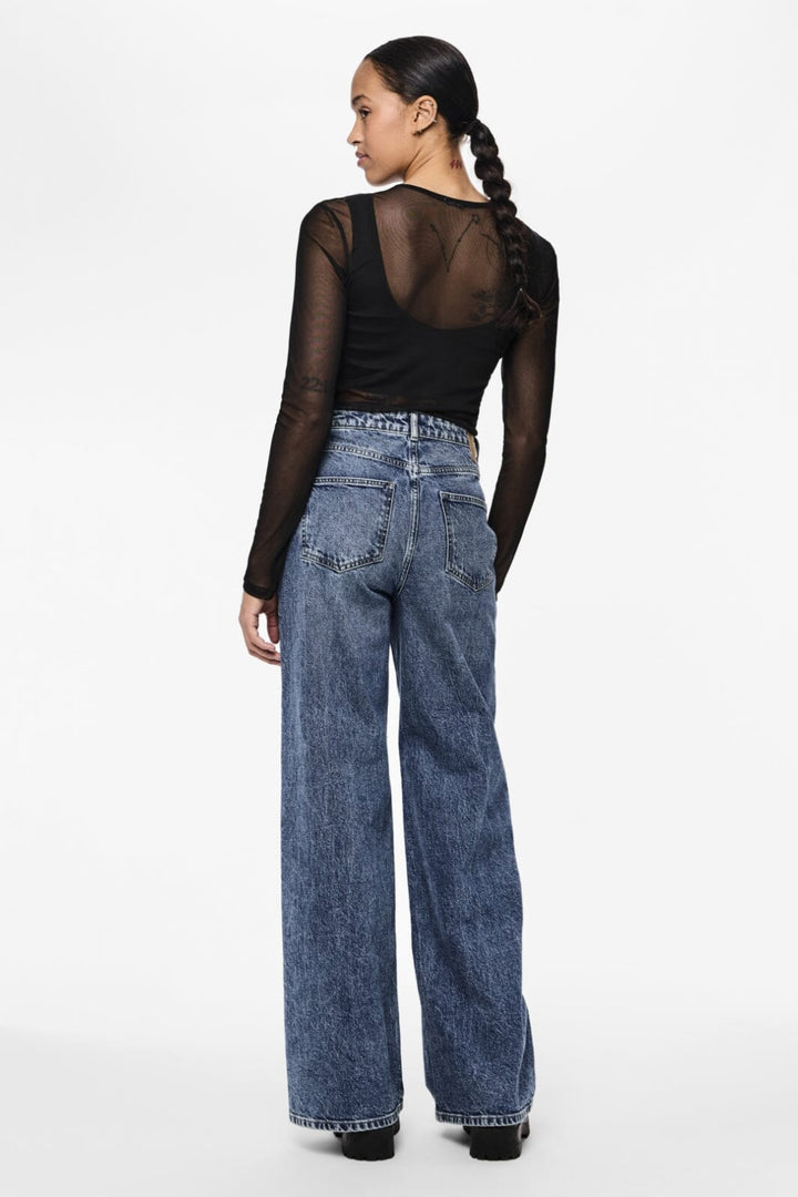 Pieces - Pcselma Wide Jeans - 4555245 Medium Blue Denim