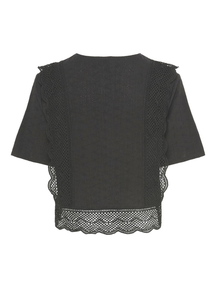 Pieces - Pcsiminna Ss Top - 4691304 Black