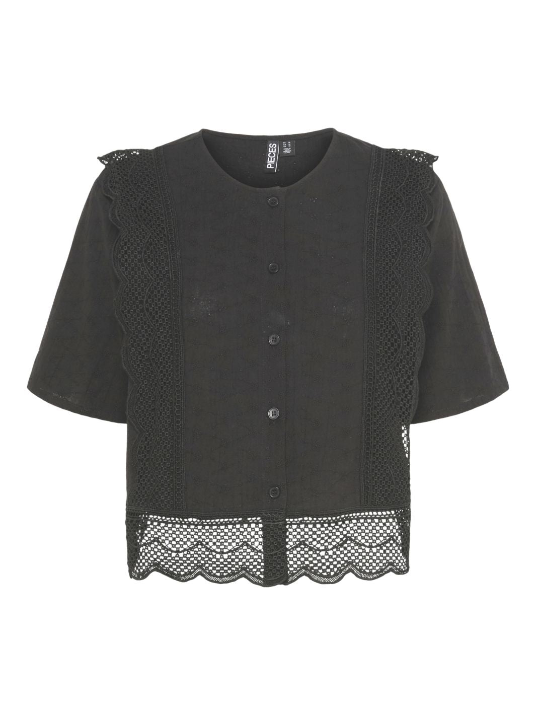 Pieces - Pcsiminna Ss Top - 4691304 Black