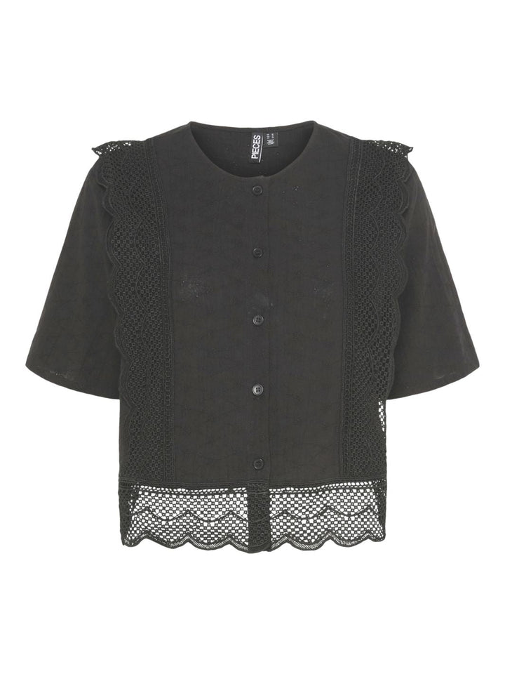 Pieces - Pcsiminna Ss Top - 4691304 Black