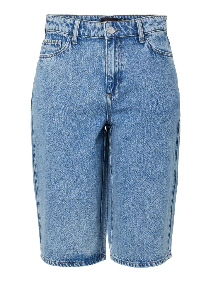 Pieces - Pcsky Denim Jorts - 4883637 Medium Blue Denim