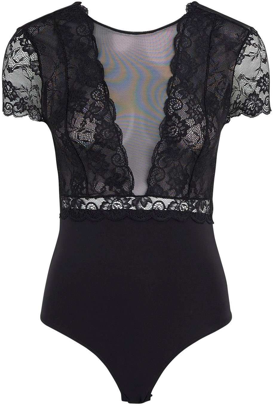 PIECES - Sicca SS Bodystocking - Black Bodystockings